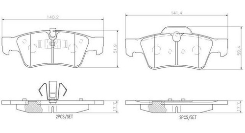 Balata Brembo Ml350 3.5 2006 2007 2008 2009 2010 2011 Foto 2