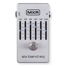 Mxr Pedal De Efectos De Guitarra Eq De Seis Bandas Color Plateado