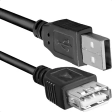 Cabo Extensor Usb Fêmea Para Macho Conectores 2.0 1,5m