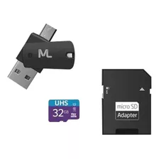 Cartão De Memória Multilaser Mc151 Com Adaptador Sd 32gb