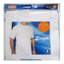 Pack 6 Playeras Camisetas Zaga Cuello Redondo 100% Algodón