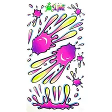 Rad Decalz - Slime - Splats Rosa, Amarillo Y Púrpura - 23 St