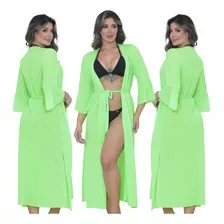 Kit 3 Vestido Feminino Moda Verão Sobretudo Saida Praia Luxo