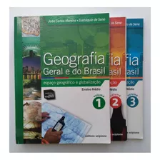 Geografia - Geral E Do Brasil - Coleção - Volumes 1,2 E 3 - João Carlos Moreira E Eustáquio De Sene - Editora Scipione