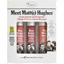 Thebalm Meet Matt(e) Hughes Kit De Labios De 3 Piezas
