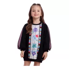 Vestido Floral Black Mon Sucre Infantil 034 Envio Br Menina