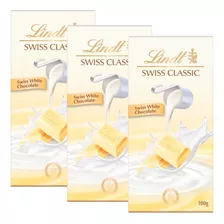 Chocolate Lindt Swiss Classic White 100 Gr. X3 Blanco