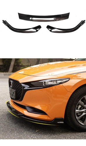 Lip Frontal Mazda 3 Sedan Hatchback 2019 2020 2021 Foto 2