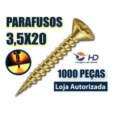Parafuso Para Madeira Mdf Philips 3,5x20 1000un - Caixa - Hd