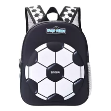 Mochila Jardin Espalda Hello Futbol 12 Pulgadas Skora Color Negro