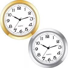 ~? 2 Pack 1-7/16 Pulgadas Reloj Redondo Insertar Reloj De Or