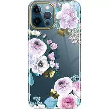 Funda Para iPhone 12 Pro - Transparente Con Flores