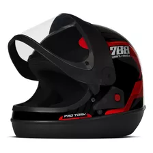 Capacete Masculino Moto Sport Moto 788 Viseira Cristal Tork