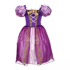 Vestido Festa Aniversário Princesa Rapunzel Fantasia Tam 3 
