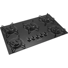 Cooktop A Gás 5 Bocas Itatiaia Gn Preto Bivolt