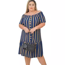 Vestidos Plus Size Midi Evangelico Senhora Presente Dia Mães