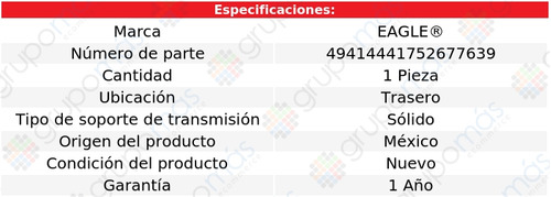 Soporte Transmisin Trasero Eagle X3 L6 3.0l 2011 A 2017 Foto 3