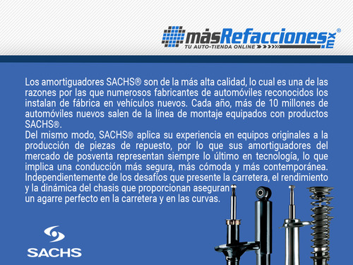 1 Amortiguador Gas Del Izq/der Smart Fortwo 05 Al 06 Sachs Foto 3