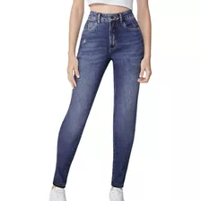 Calça Jeans Feminina Skinny Bolsos Malwee Lançamento