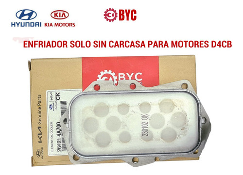 Enfriador De Aceite Hyundai Porter H1 2.5 D4cb 12-21original Foto 5