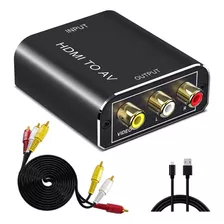 Nmeplad Convertidor Hdmi A Rca, Adaptador Hdmi A Av, Transmi