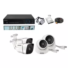 Kit De Cámara 4 Canales Dvr Penta Híbrido