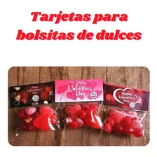 Etiqueta Para Bolsita De Dulces - Celofán San Valentín 