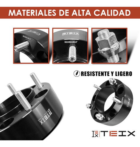 Kit Espaciadores 2puLG Chevrolet Tracker 1999 Al 2004 Teix Foto 4