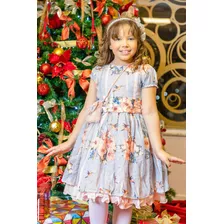 Vestido Festa Infantil Luxo Princesa Rodado Renda 2 A10 Anos