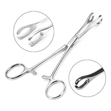 Pinça Oval Para Body Piercing E Piercer Profissional Em Aço.