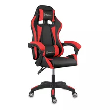 Silla Gamer Ergonomica Nenotech Max Nt-029 Reclinable Color Rojo Material Del Tapizado Cuero Sintético