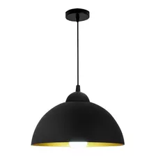 Lampara Campana Colgante Curvo Industrial Chico + Bomb Led