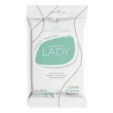 Lenço Umedecido Intimo Personalidade Lady Clean Side Com 20