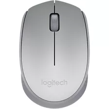 Mouse Sem Fio Logitech M170 Prata Wireless Nfe