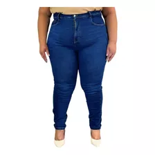 Calça Jeans Feminina Plus Size Cigarrete Boho