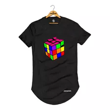 Camiseta Camisa Camisetão Longline Needstar Cubo Mágico