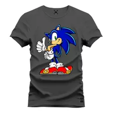 Camiseta Plus Size Algodão Sonic