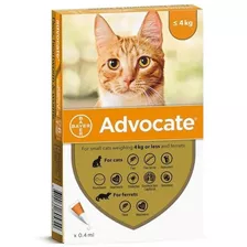 Advocate Antiparasitario Gato Hasta 4 Kg/ Catdogshop