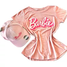 Kit Camiseta E Bone Barbie