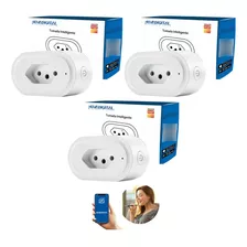 3x Tomada Wifi Inteligente 16a Medidor Consumo Novadigital