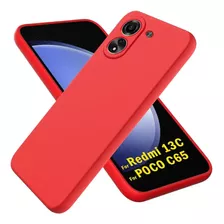 Capa Capinha Aveludada Para Redmi 13c + Película Cerâmica 