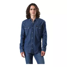 Camisa Hombre Lee® Western Azul Oscuro