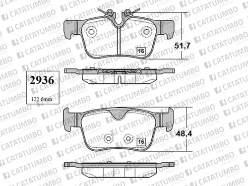 Pastillas Traseras Volvo V90 Ii 2.0 T6 Awd B4204t27 2016 - Foto 2