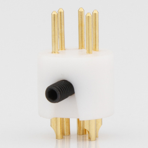 Conector Turnlabe M Din De 5 Pines Chapado En Oro, Plato Gir Foto 4