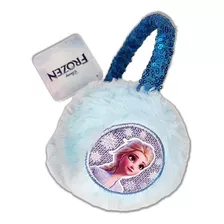 Orejeras Peludas Niños Infantil Peluche Invierno Disney Color Frozen Celeste