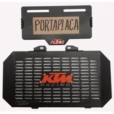 Protector De Radiador + Portaplaca Ktm Duke 200 - Lujos Ktm 