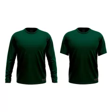 Kit 2 Camisa Camiseta Proteção Solar Uv 50 Dry Fit Termica