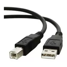 Cabo Usb 2.0 Impressora Multifuncional Canon Epson Hp 3 Metr Cor Preto