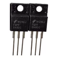 Kit - 2x Fqpf6n80c - Fqpf 6n80 - 6n80c - 6n80 Original Novo