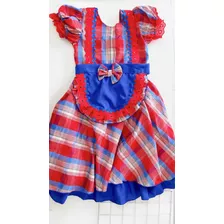 Vestido Menina São João Festa Junina Caipira